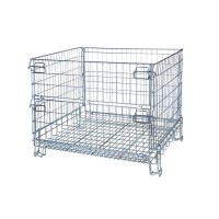 Q235 cold rolled steel foldable lockable chemical storage cage