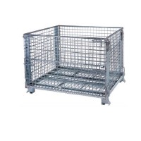 Metallic anti-theft high capacity portable storage cage