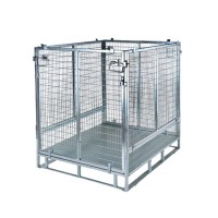 Custom-made metal Folding Industrial chemical storage cage